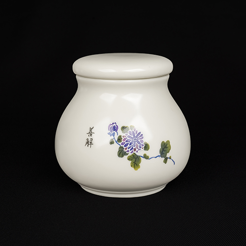 定窯V66茶罐［菊花］