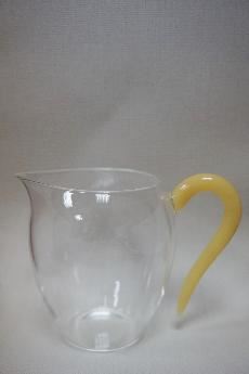 手工琉璃把茶海(黃)