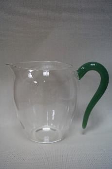 手工琉璃把茶海(深綠)[300cc]