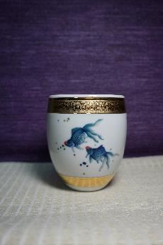 鎏金手繪-S116水杯(金魚)[290cc]