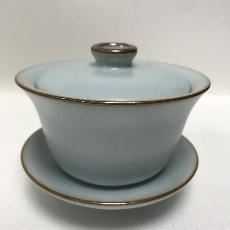 汝窯手拉蓋杯 