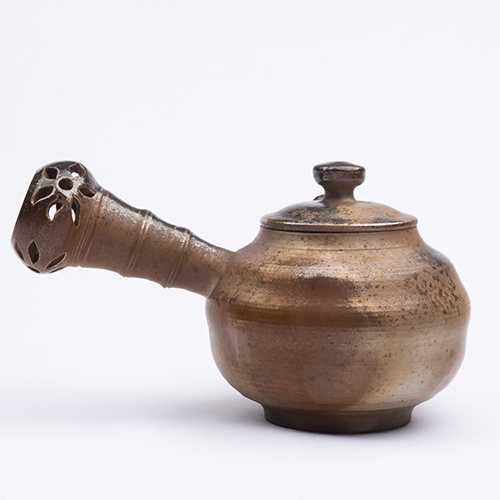 詹益鋒-柴燒側把壺