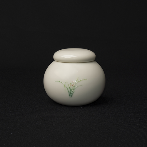 定窯蘭花R86茶葉罐