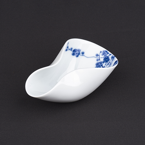 手繪青花-R118茶荷［梅花］