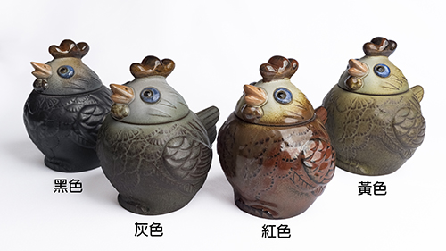 雞年茶葉罐［灰色］