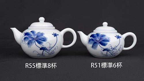 手繪青花-R51標準6杯壺［荷花］-缺貨