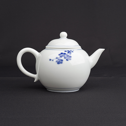 手繪青花-R10鳳仙壺［梅花］-缺貨