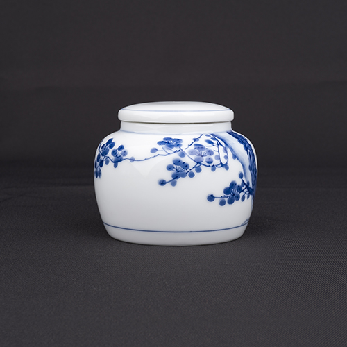 手繪青花-R72茶罐［梅花］