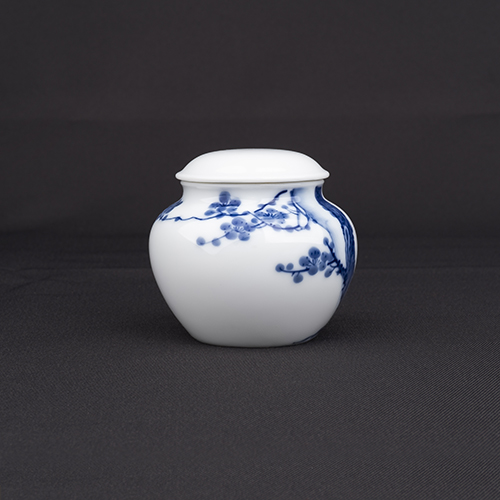 手繪青花-HT66茶罐［梅花］