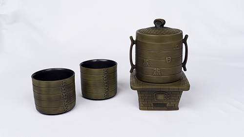 蒸蒸日上茶組［窯變］［1壺2杯］