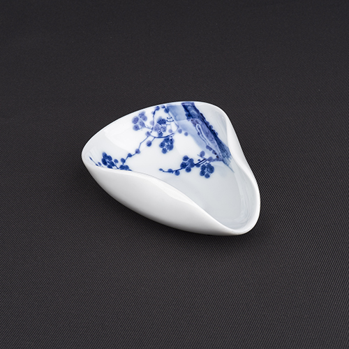 手繪青花-R111茶荷［梅花］- 缺貨