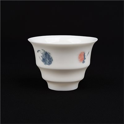 牙白覆盆子A106飲杯［薄胎］