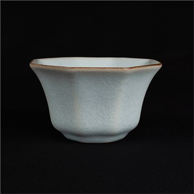 汝窯八角杯