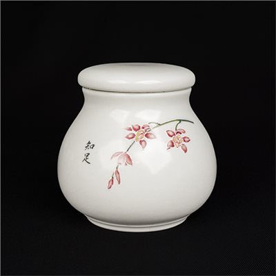 定窯V66茶罐［蘭花］