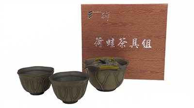 荷蛙茶組-［1壺2杯］