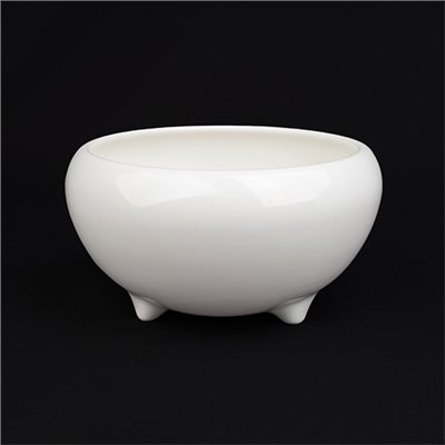 牙白827三角茶洗