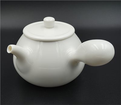 牙白A130側把壺