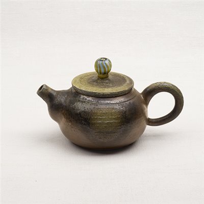 顏綉錦-柴燒茶壺