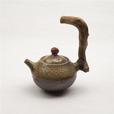 顏綉錦-柴燒茶壺