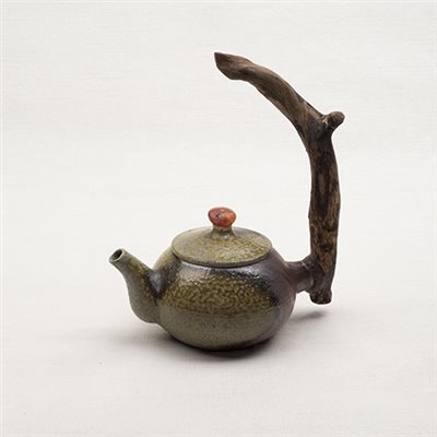 顏綉錦-柴燒茶壺
