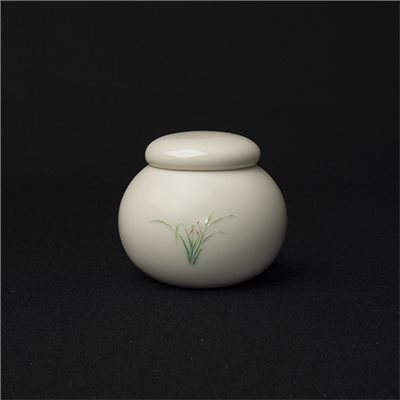 定窯蘭花R86茶葉罐