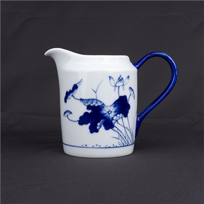 手繪青花-直型茶海［荷花］-缺貨