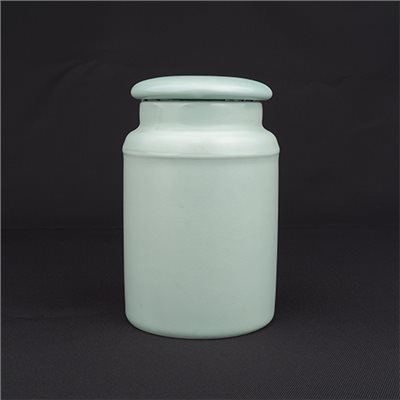 無光藍C37茶葉罐