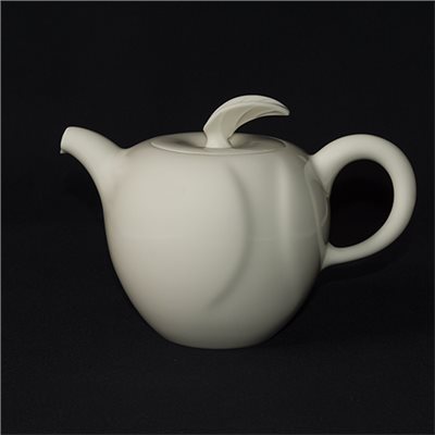 牙白4112蘋果茶壺