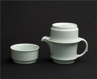 青白竹節易泡茶組