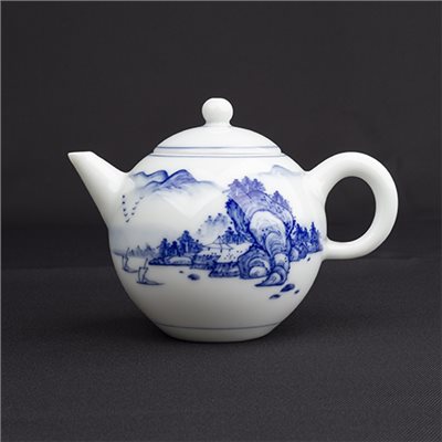 手繪青花-R71明月壺［山水］-缺貨