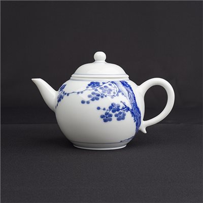 手繪青花-R10鳳仙壺［梅花］-缺貨