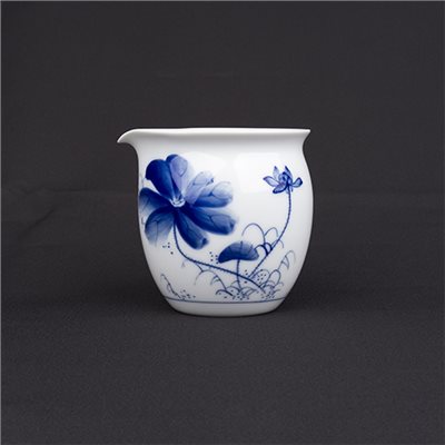 手繪青花-C87無耳茶海［荷花］