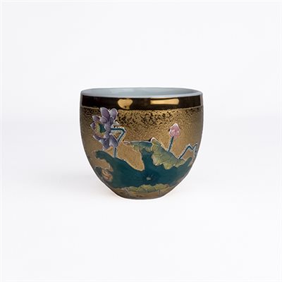 鎏金浮雕-K03水杯［荷花］