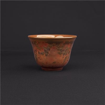 鐵紅釉杯 