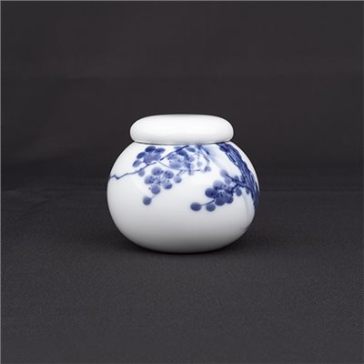 手繪青花-R86茶罐［梅花］