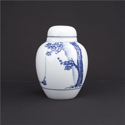 手繪青花-C26茶葉罐［梅花］