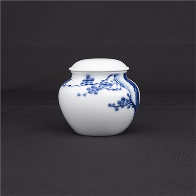 手繪青花-HT66茶罐［梅花］